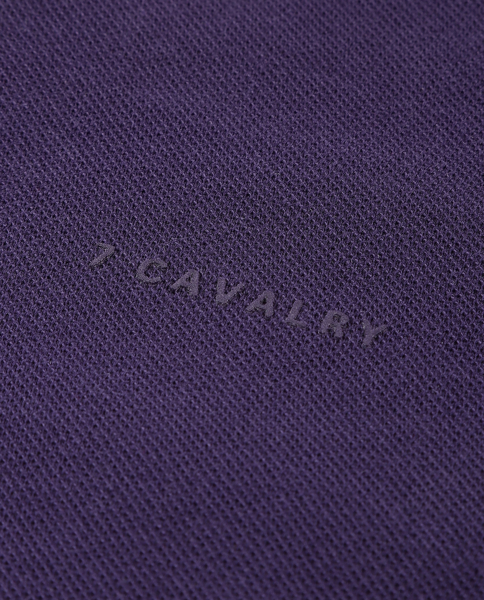 Deep Purple Pique Knit Shirt with HD Print