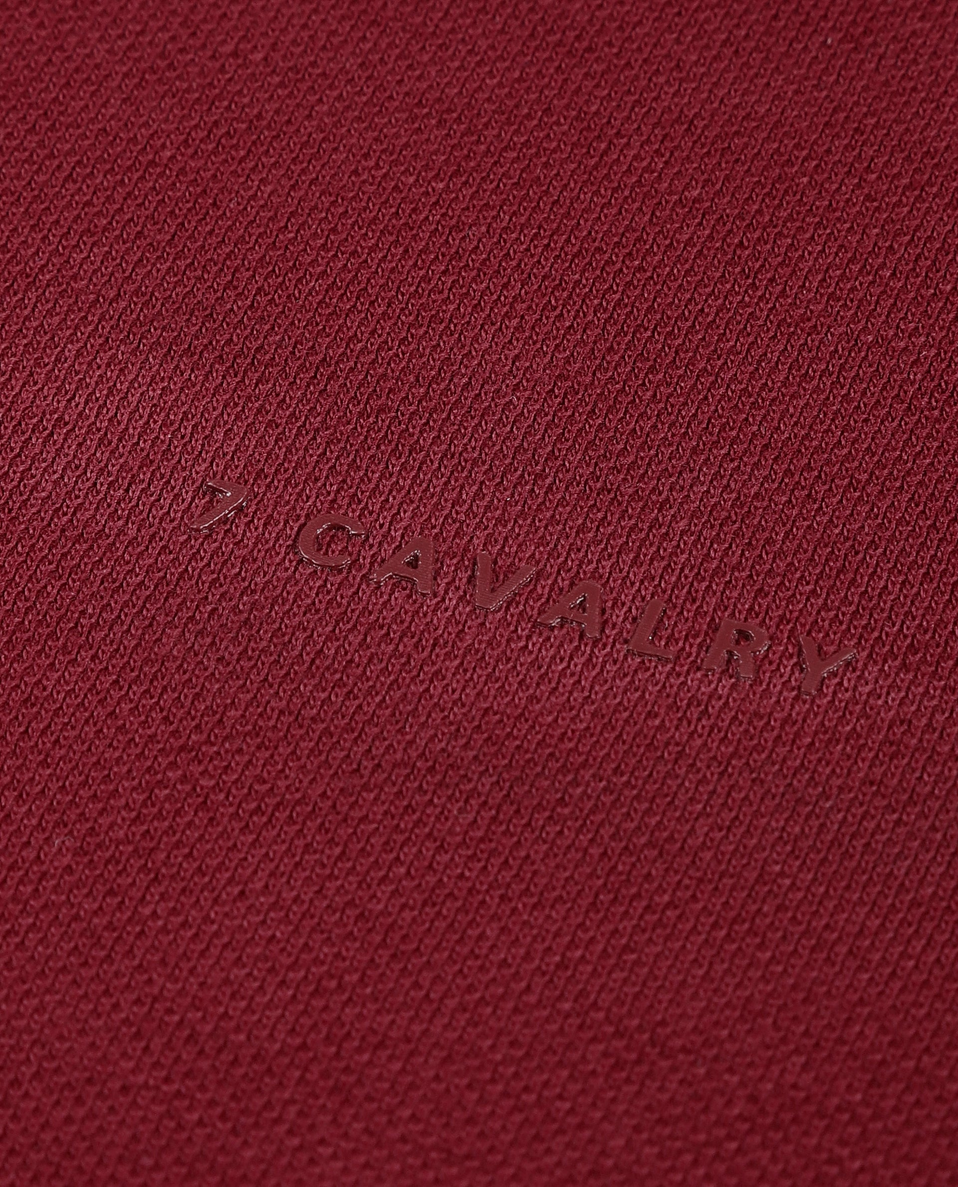 Bordeaux Maroon Pique Knit Shirt with HD Print