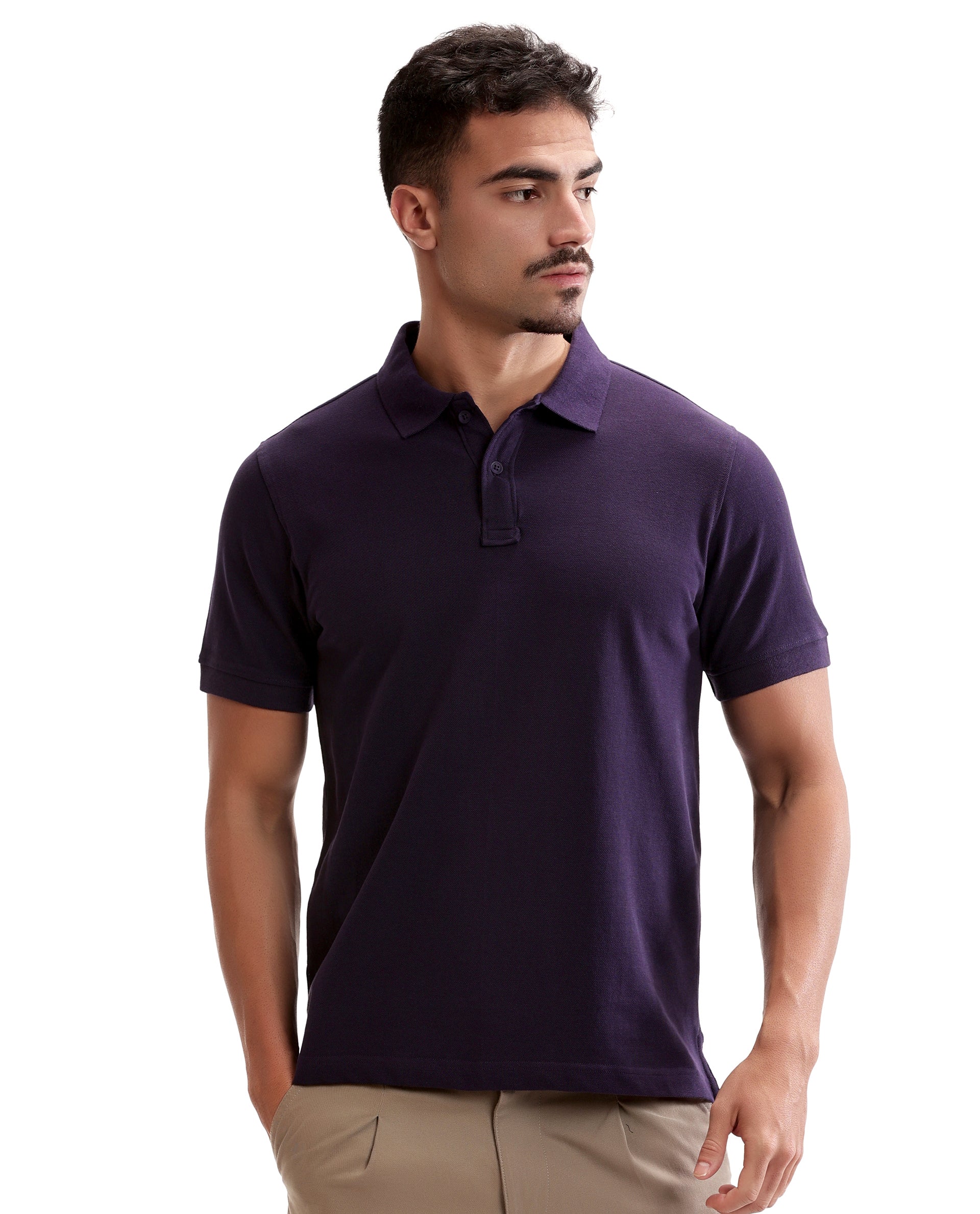 Deep Purple Pique Polo