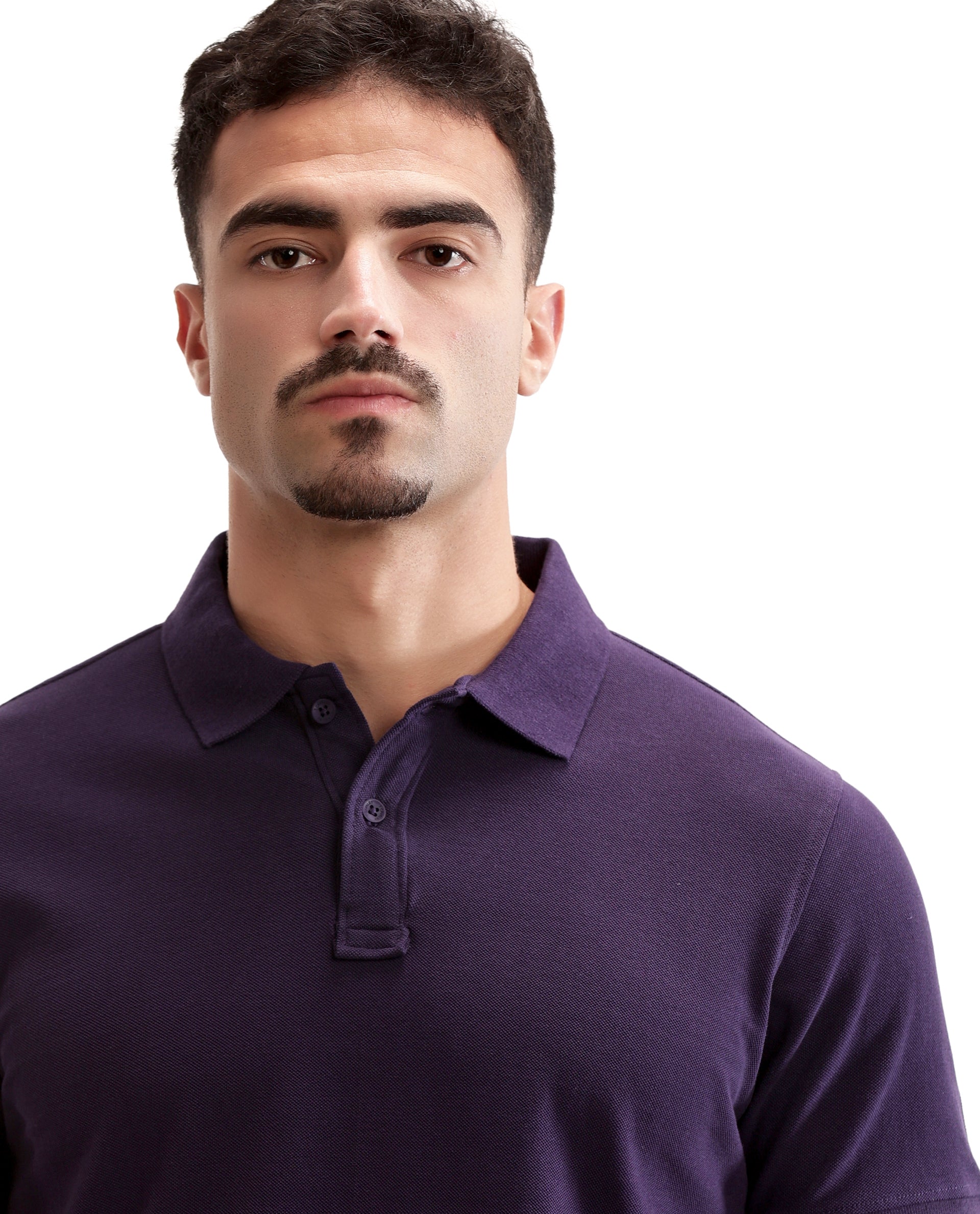 Deep Purple Pique Polo