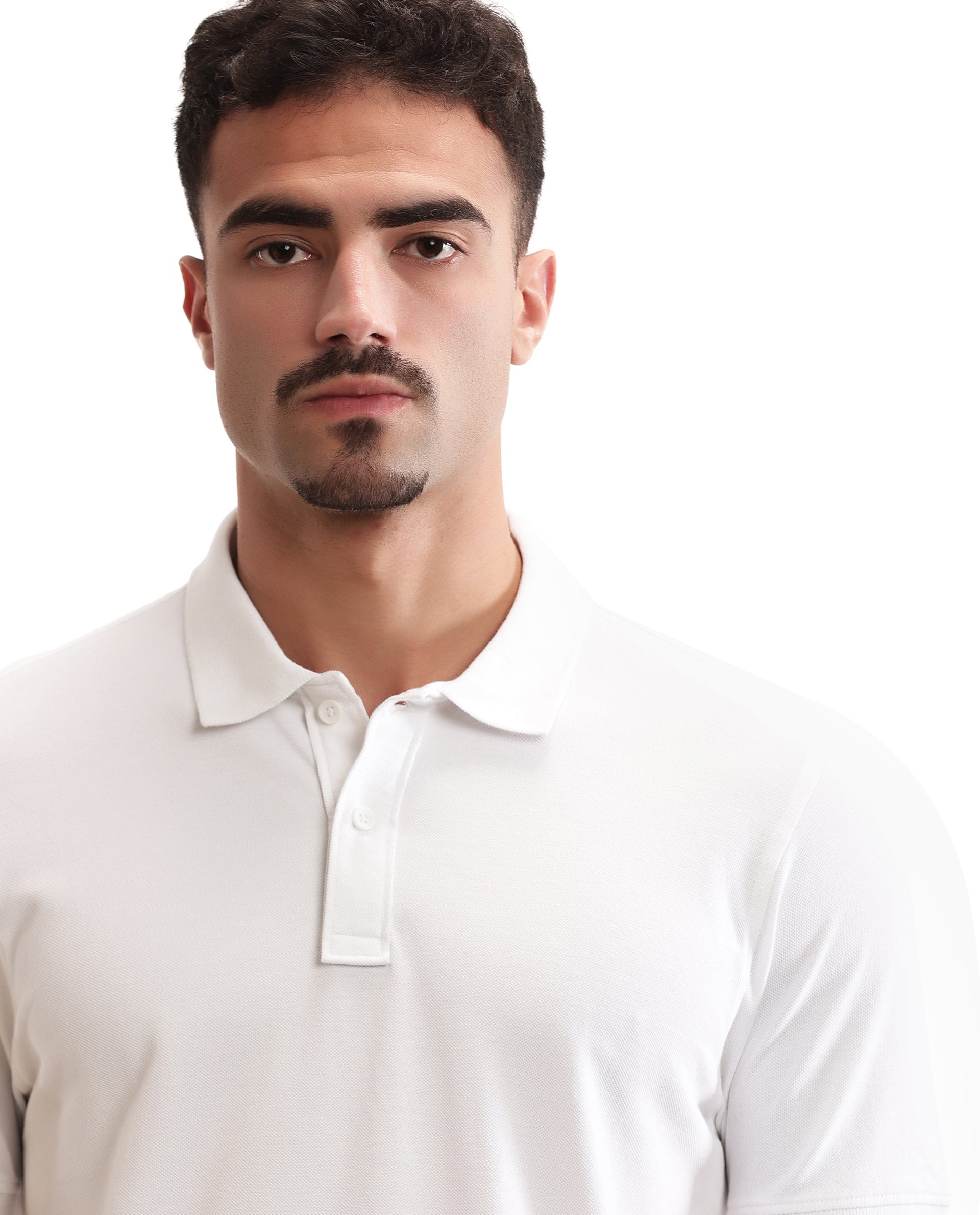 Pure White Pique Polo
