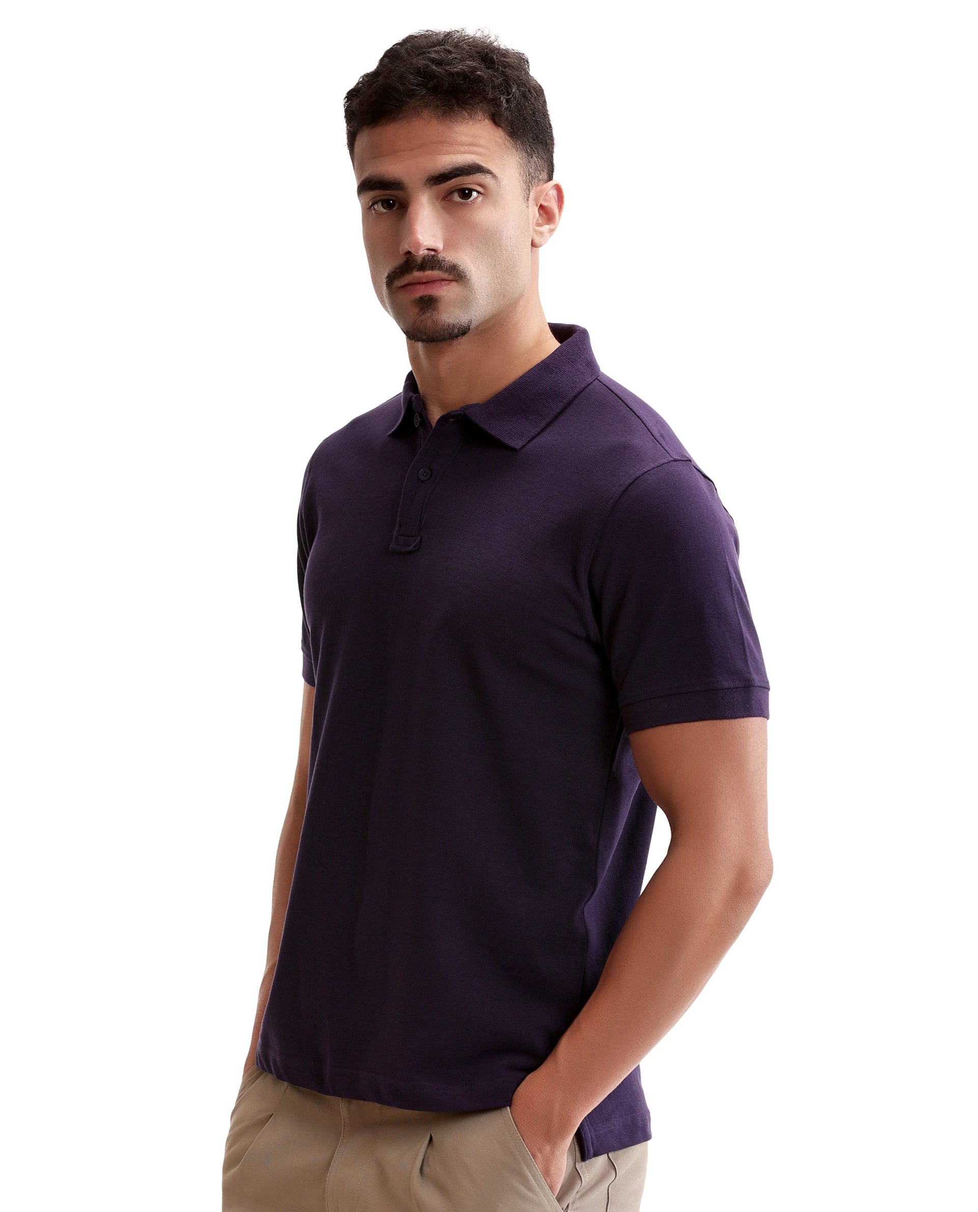 Deep Purple Pique Polo