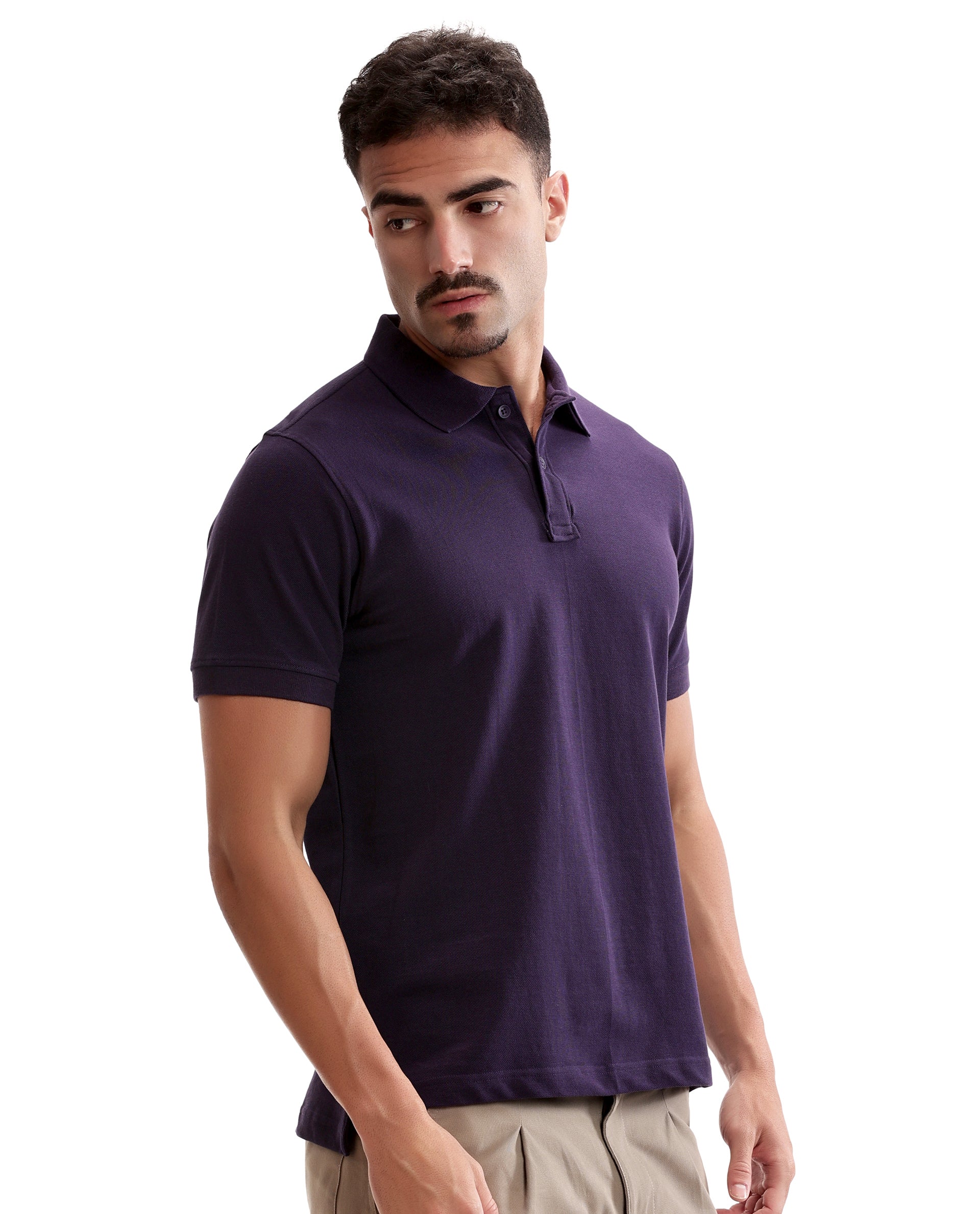 Deep Purple Pique Polo